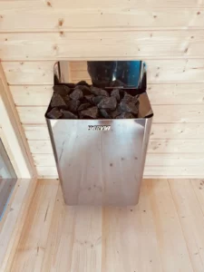 Piec Harvia stosowany w saunach ogrodowych