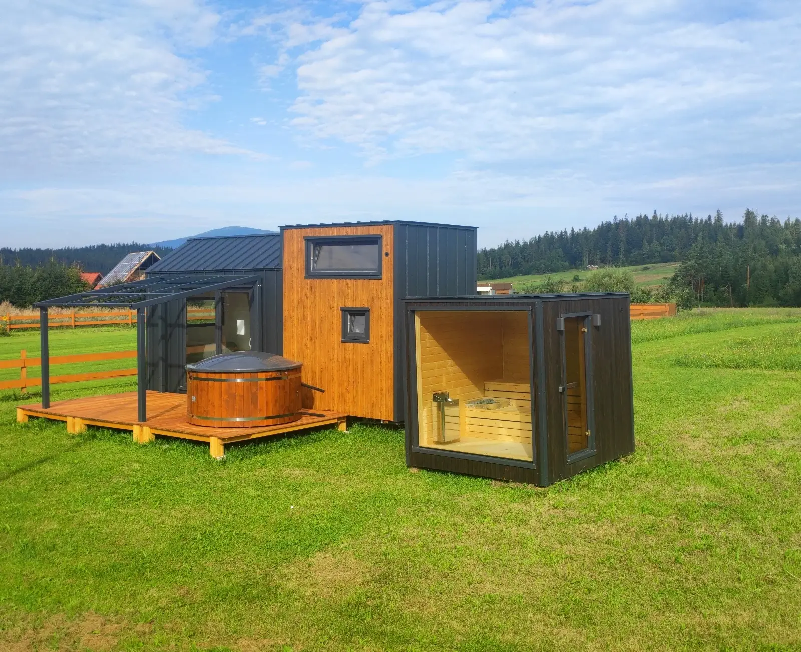 Domek Tomek, sauna Premium oraz jacuzzi